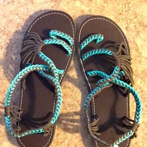 Flat boho sandals, NWOT